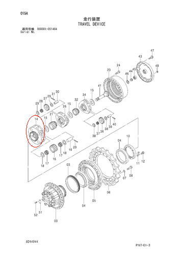 ZX330-3 行走三级架总成 ZX330-3 行走三级架总成