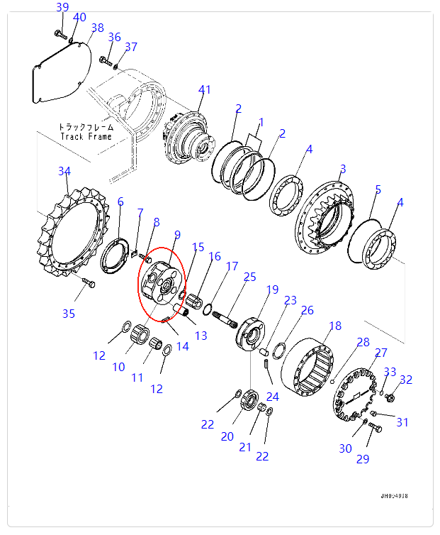 PC210-10MO 行走二级架总成 PC210-10MO 行走二级架总成