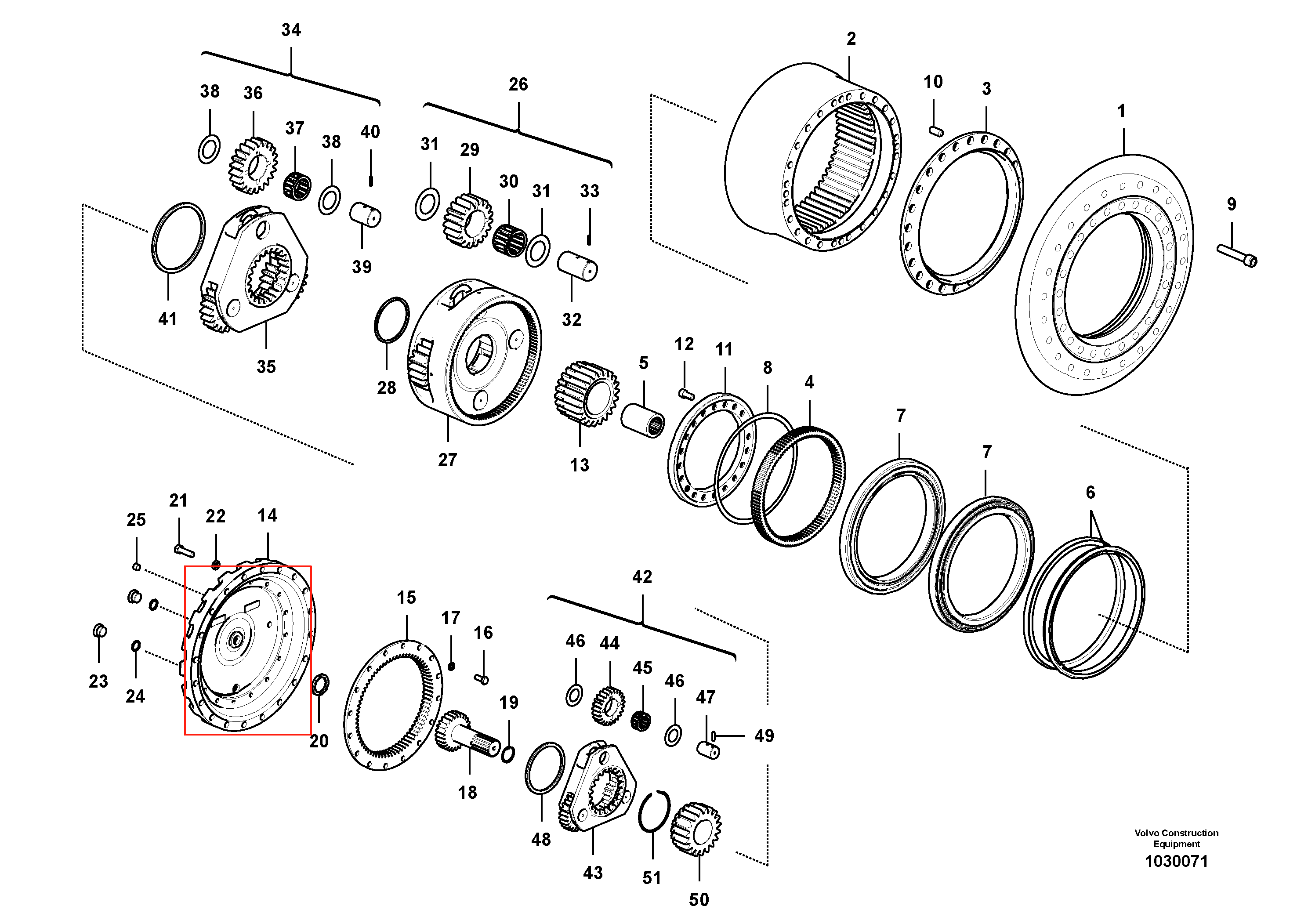 EC480 行走端盖 EC480 行走端盖