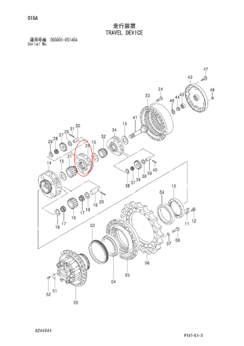 ZX330-3 行走二级架总成 ZX330-3 行走二级架总成