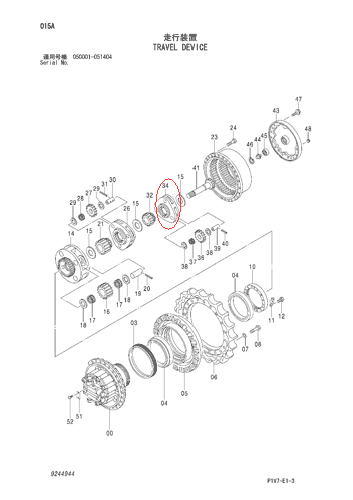 ZX330-3 行走一级架总成 ZX330-3 行走一级架总成