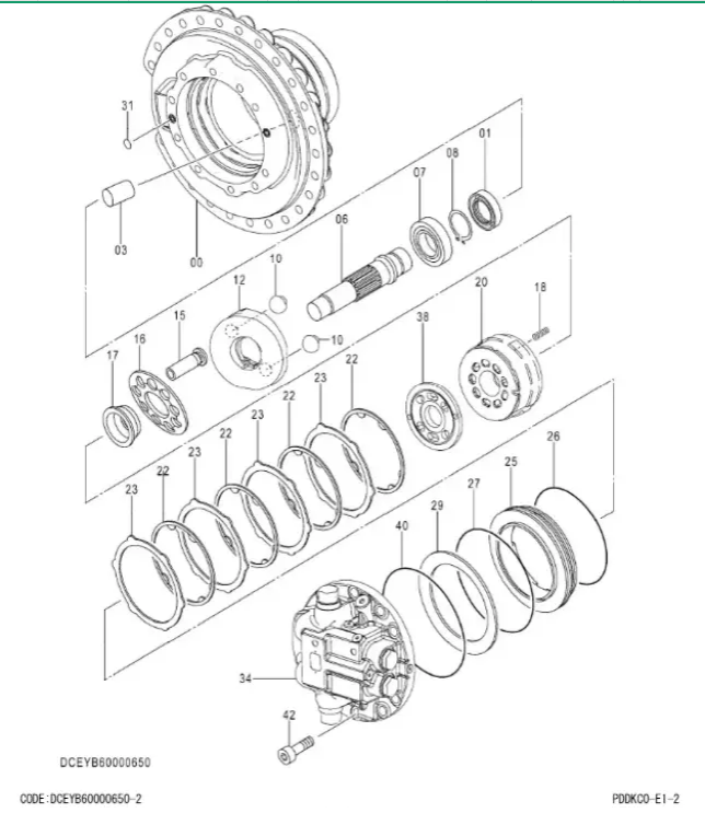 ZX350-5A 行走总成(2)