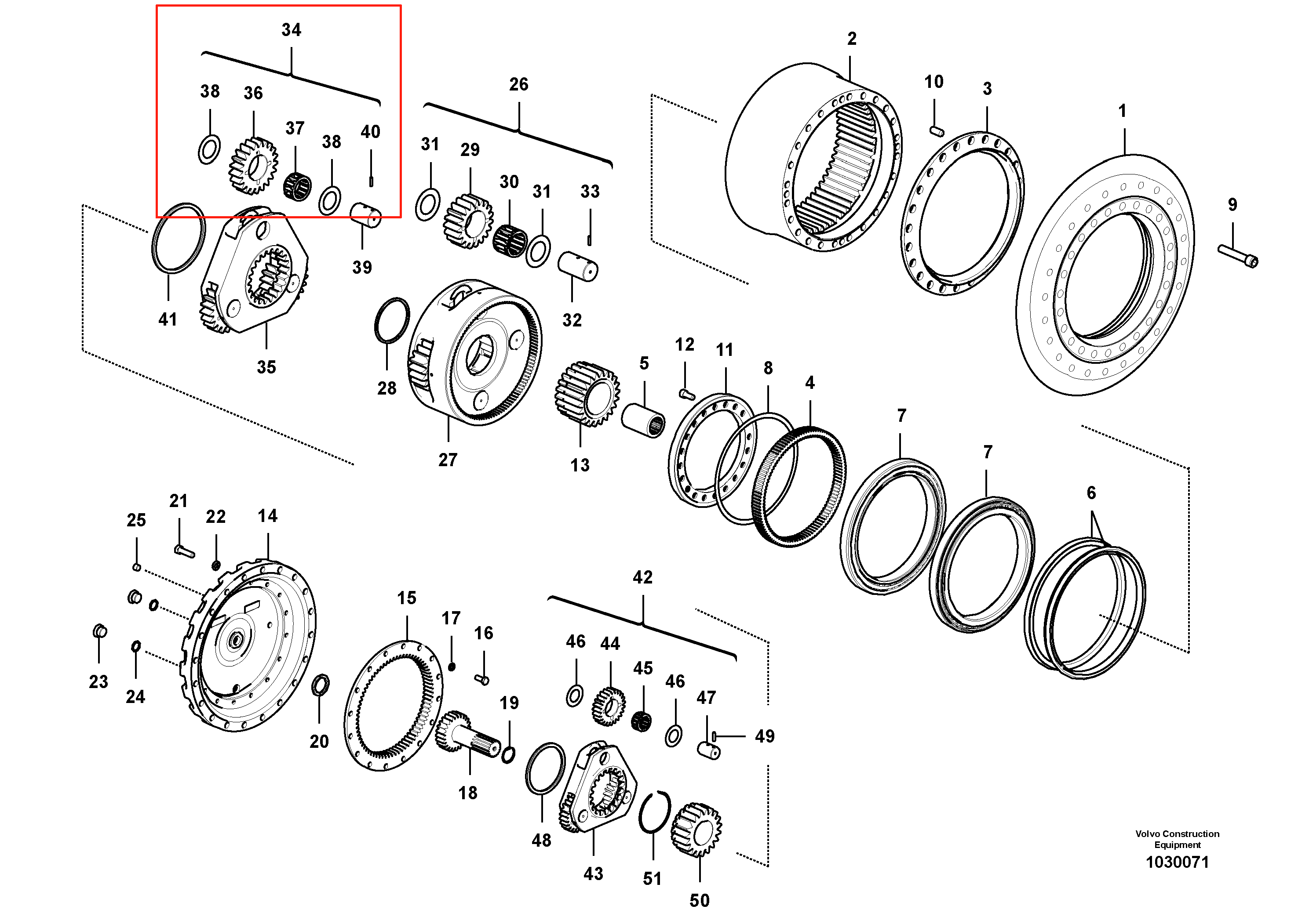 EC480 行走二级架总成