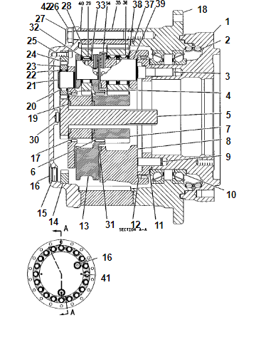 E325B 行走牙箱