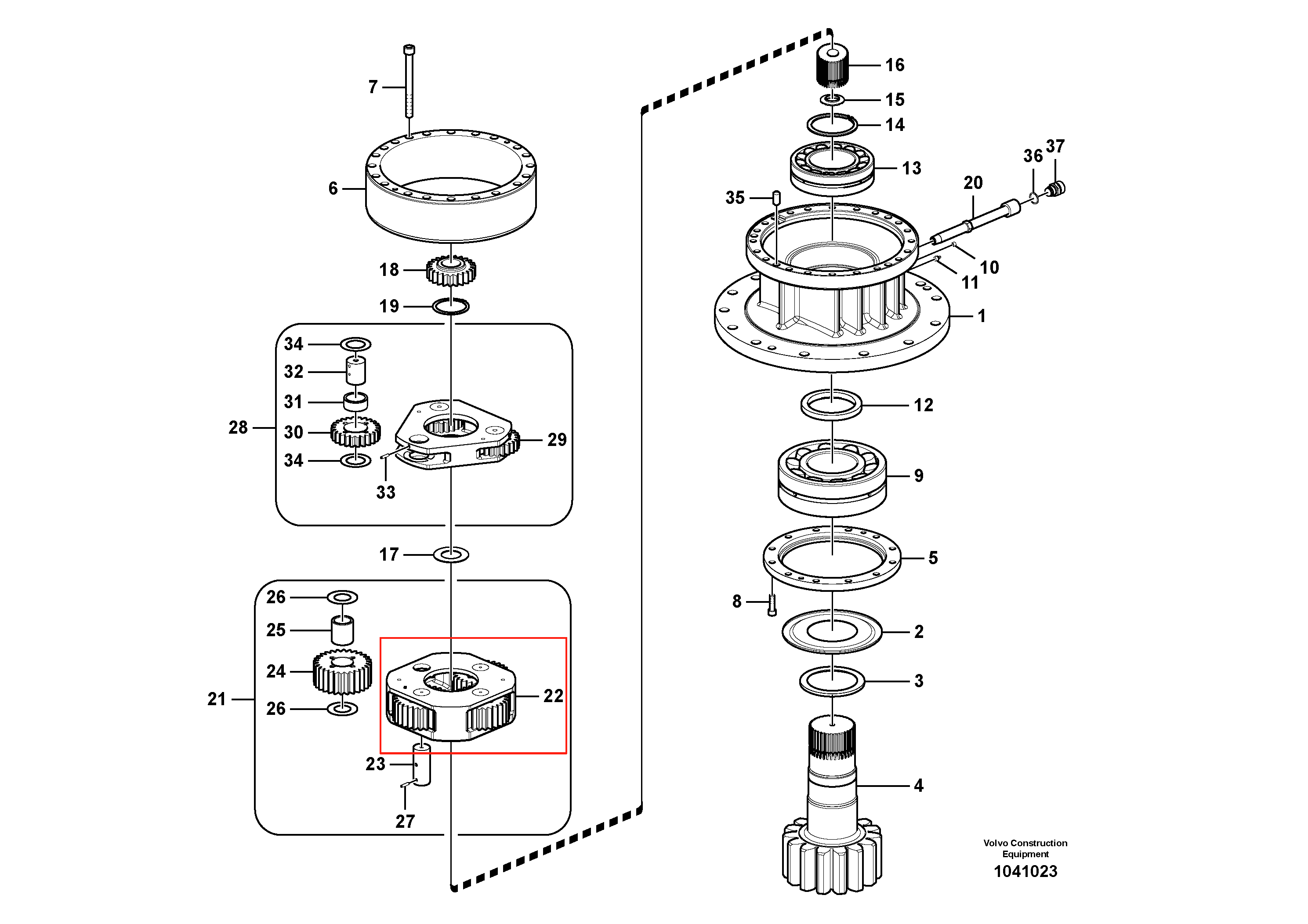 EC290 回转二级架
