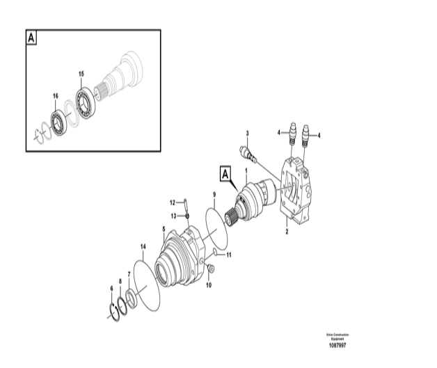 EC460 DH500 行走马达