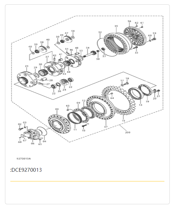 EX1200-6 行走马达总成