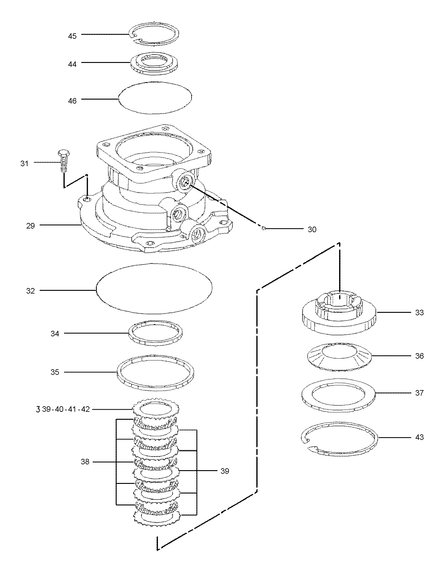 M315带连接盖 回转牙箱(1)