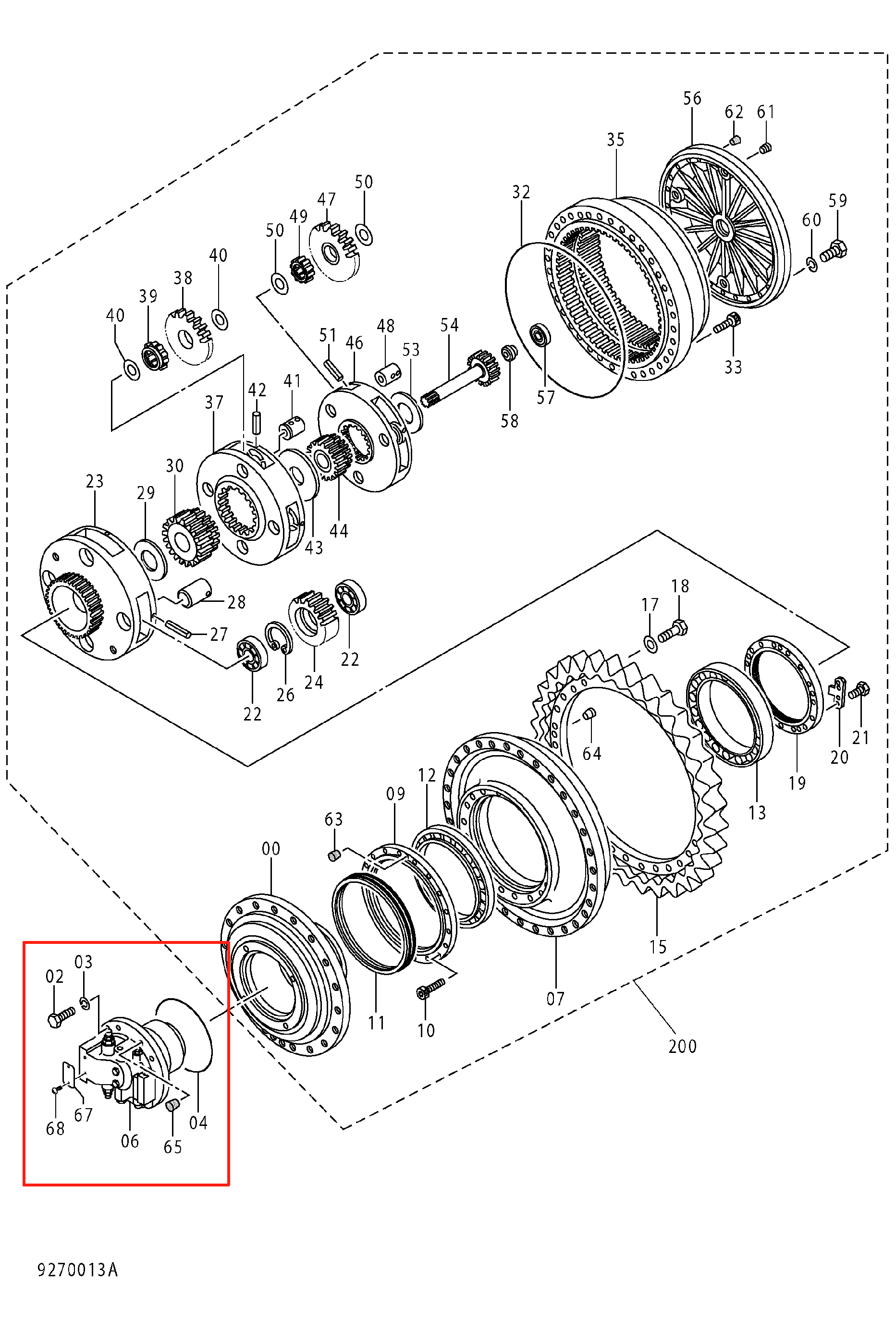EX1200-6 行走马达