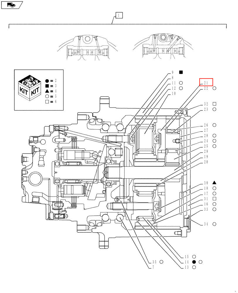 SK250-8 行走一级架总成